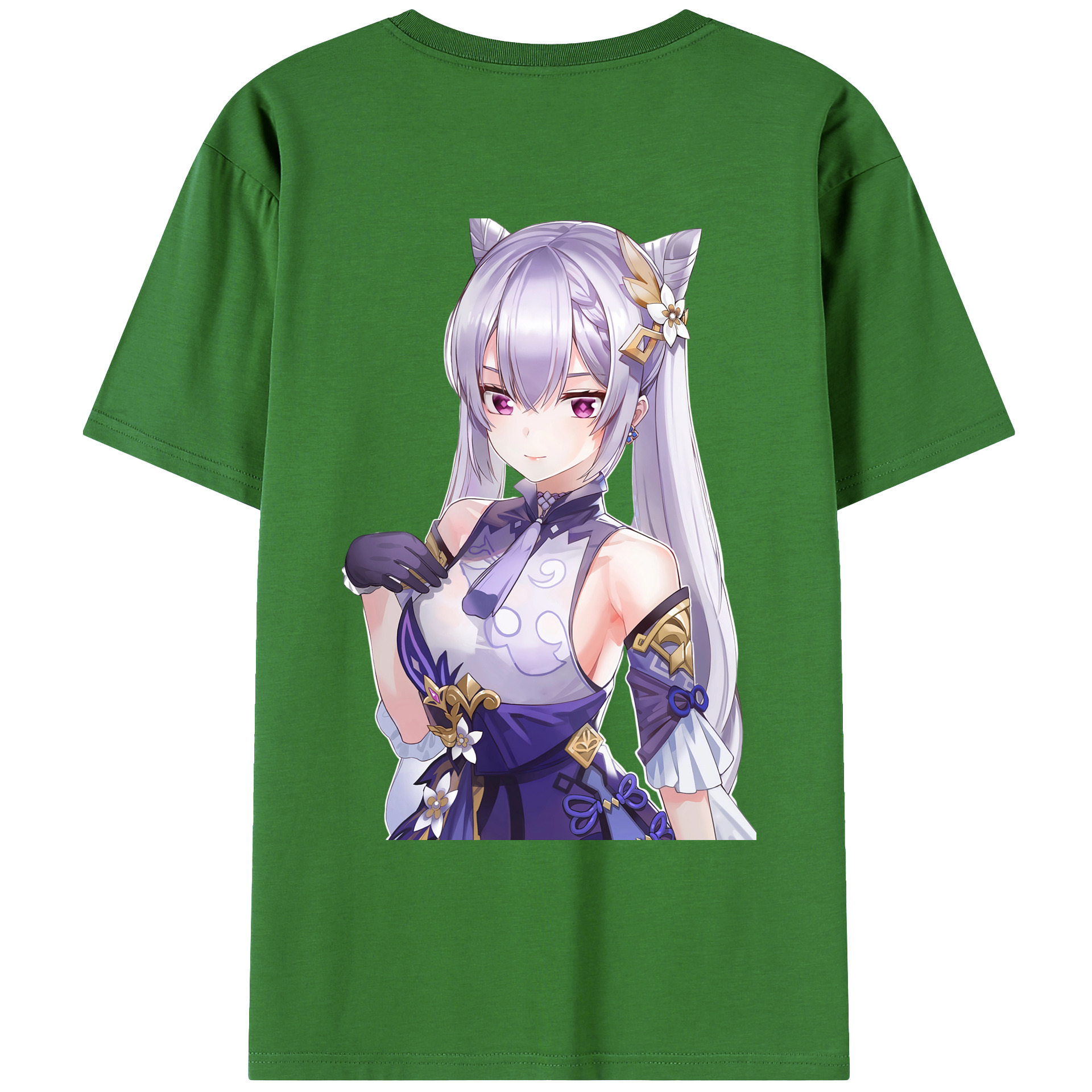 げんし神 刻晴 こくせい genshin Kokusei レディース半袖Tシャツ(バックプリント)
